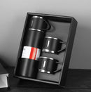 SKYTUR – Kit Térmico Completo para Todas as Estações! Garrafa Térmica 500ml + Tampa Multiuso + Xícaras | Quente & Frio | Envio Imediato!