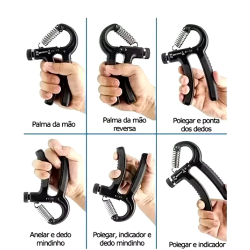 HandGrip Treiandor Musculação Mao e Flexor De Punho Com Mola Ajustável Antebraço Mãos