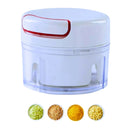 Mini Multiprocessador Triturador Manual 2 Lâminas Inox Alho