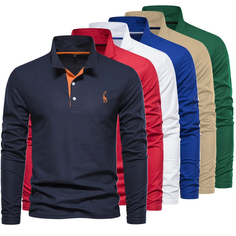 Polo Masculina ZHANLINWU – Estilo e Conforto para Meia Estação