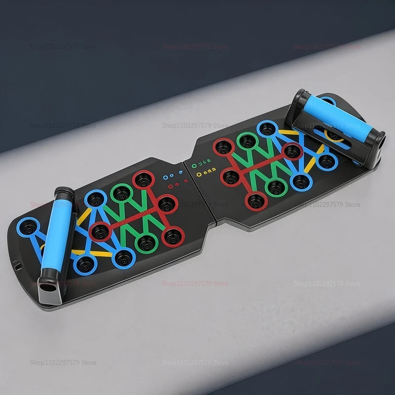 Portable Multi-Function Push-Up Board Fitness Equipment for Home Workout Muscle Training Foldable Stretching Exercise Gear