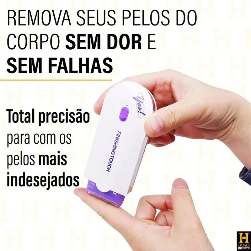 Depilador Elétrico Feminino — Corpo e Rosto | Carregamento Sem Fio