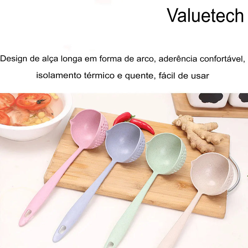 JJYY Colher 2 em 1 para Cozinha – Praticidade e Versatilidade em um Só Utensílio!