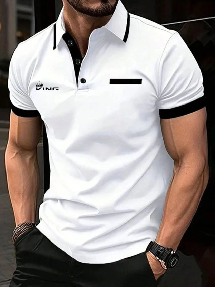 Polo Masculina DINGSHITE – Estilo e Conforto para o Verão