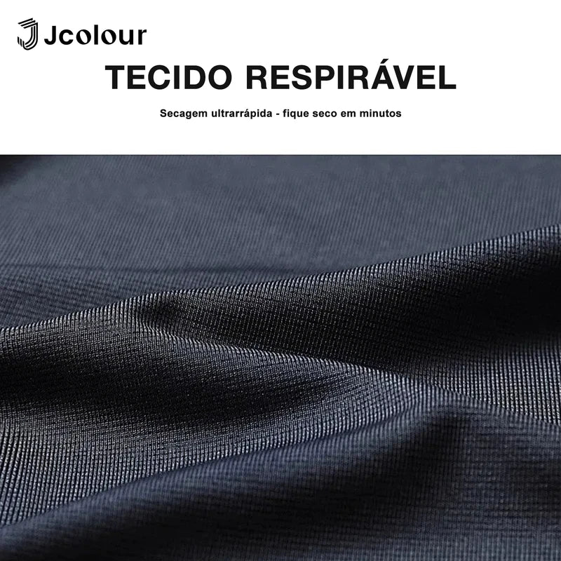 Camiseta Esportiva Masculina – Respirável, Elástica e de Secagem Rápida!