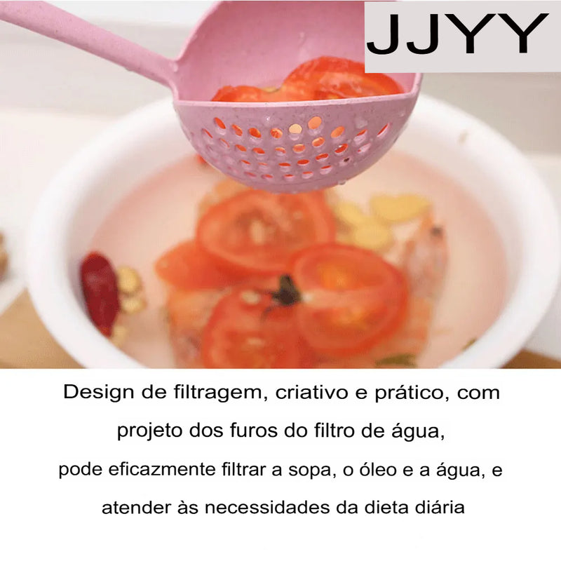 JJYY Colher 2 em 1 para Cozinha – Praticidade e Versatilidade em um Só Utensílio!