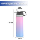 FEIJIAN Garrafa de água Térmica de Aço Inoxidável 316,Garrafa de água Gradual Multicolorida,Isolamento Vácuo Para Fitness,Moda