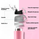 FEIJIAN Garrafa de água Térmica de Aço Inoxidável 316,Garrafa de água Gradual Multicolorida,Isolamento Vácuo Para Fitness,Moda