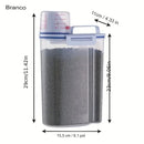 Recipiente Hermético de Armazenamento para Ração – Com Alça e Copo Medidor