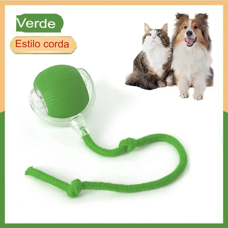 Brinquedo Interativo Automático para Gatos – Bola Recarregável com Cauda Simulada