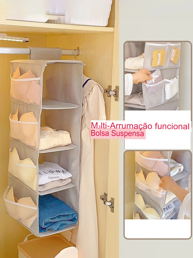 Organizador de Roupas Pendurado Multi-Camadas