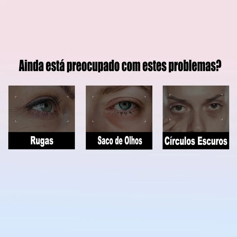 Olhar renovado, pele firme e luminosa! Creme Profissional para os Olhos – Anti-idade, Antiolheiras e Firmador.