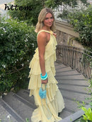 Vestido Longo Elegante com Flores 3D – Estilo Boho Chic para o Verão