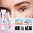 Olhar renovado, pele firme e luminosa! Creme Profissional para os Olhos – Anti-idade, Antiolheiras e Firmador.