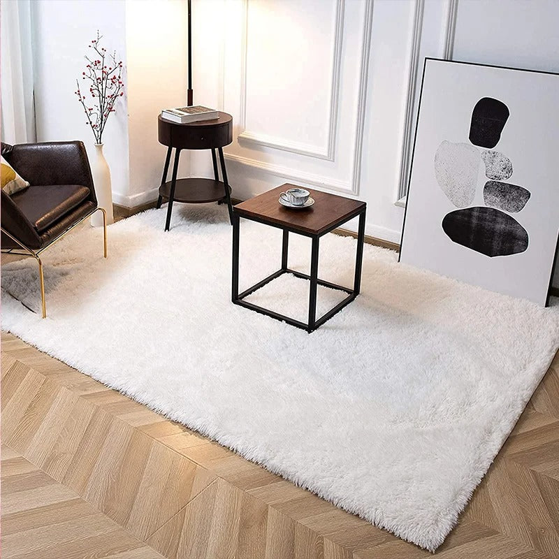 Tapete peludo sala de estar quarto moderno estilo nórdico decoração tapete tamanho grande preto cinza branco antiderrapante crianças