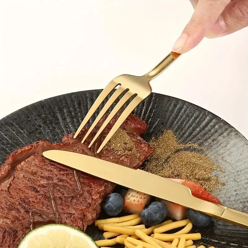 Conjunto de Talheres em Aço Inoxidável