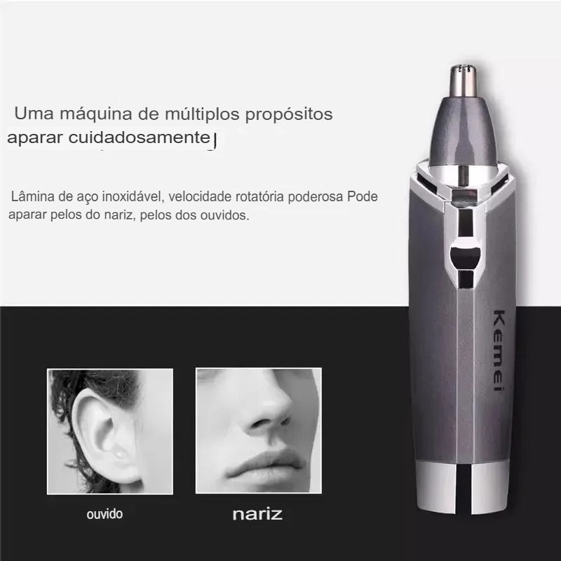 Aparador Nasal Kemei KM-6512 — Praticidade, Precisão e Estilo ao Seu Alcance!