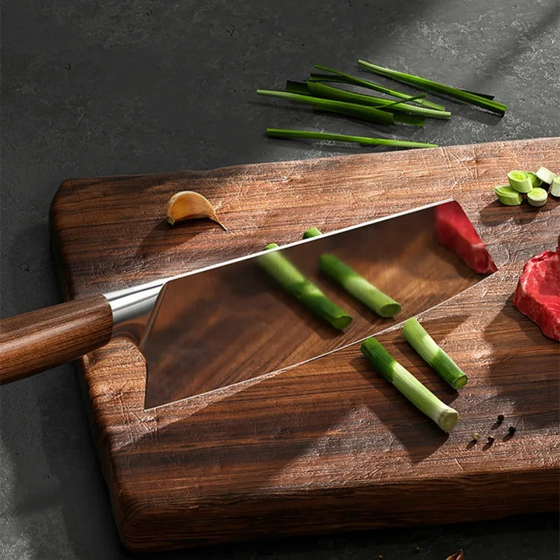 Precisão Japonesa na Sua Cozinha! Conjunto de Facas Profissionais em Aço Inoxidável – Chef, Cutelo, Peixe, Legumes e Carne.