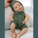 Boneca Bebê Reborn Menino de Silicone – 13 Polegadas