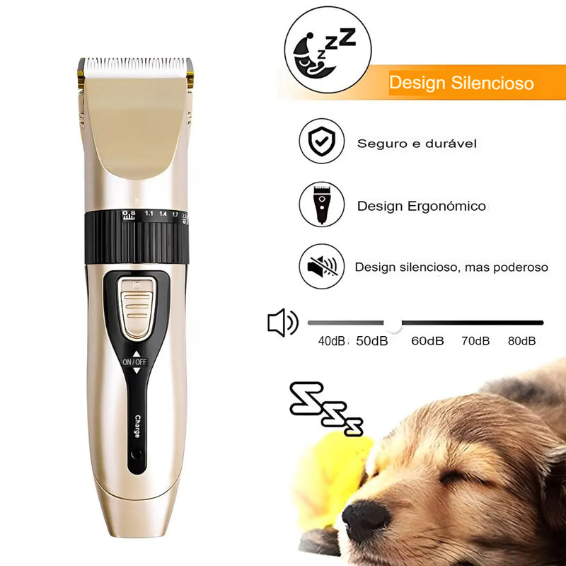Máquina de Tosa Profissional para Cães — Potência, Precisão e Conforto no Cuidado com Seu Pet!