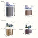 Recipiente Hermético de Armazenamento para Ração – Com Alça e Copo Medidor