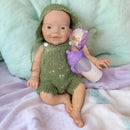 Boneca Bebê Reborn Menino de Silicone – 13 Polegadas