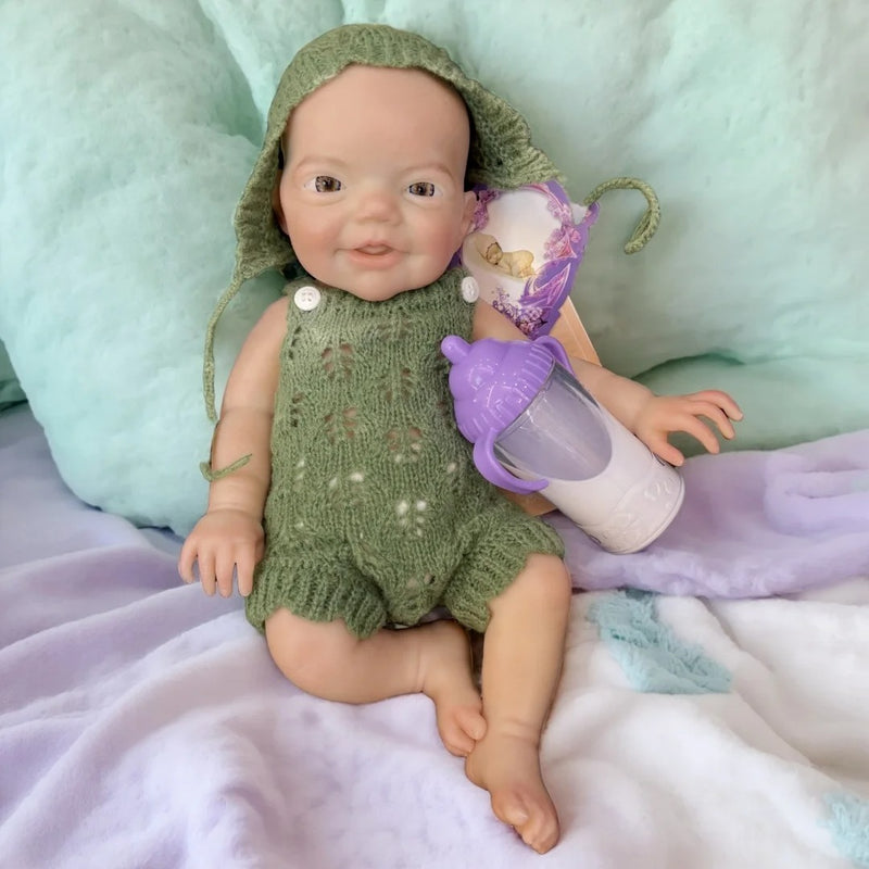 Boneca Bebê Reborn Menino de Silicone – 13 Polegadas